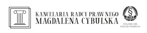 Kancelaria Radcy Prawnego Magdalena Cybulska Logo